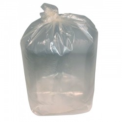 Sac poubelle capacité 130 litres 30 microns transparent