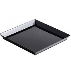 Assiette quartz noir