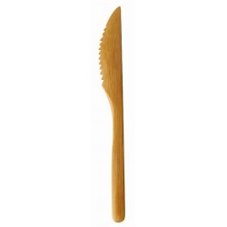 Couteau jetable en bambou 16 cm - par 25