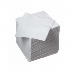 serviettes ouate blanche- 2 plis  - 40 x 40cm