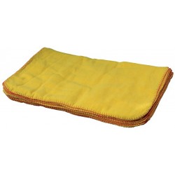 Chamoisine coton jaune 40x50cm