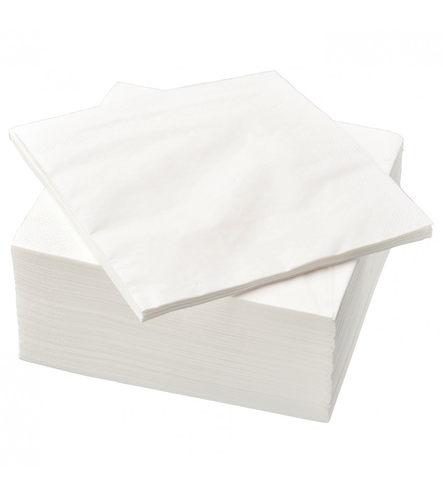 serviette blanche 33x33 cm