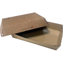 COUVERCLE POUR ASSIETTE CARTON KRAFT