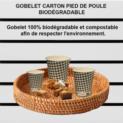 Gobelets carton biodégradables et compostables