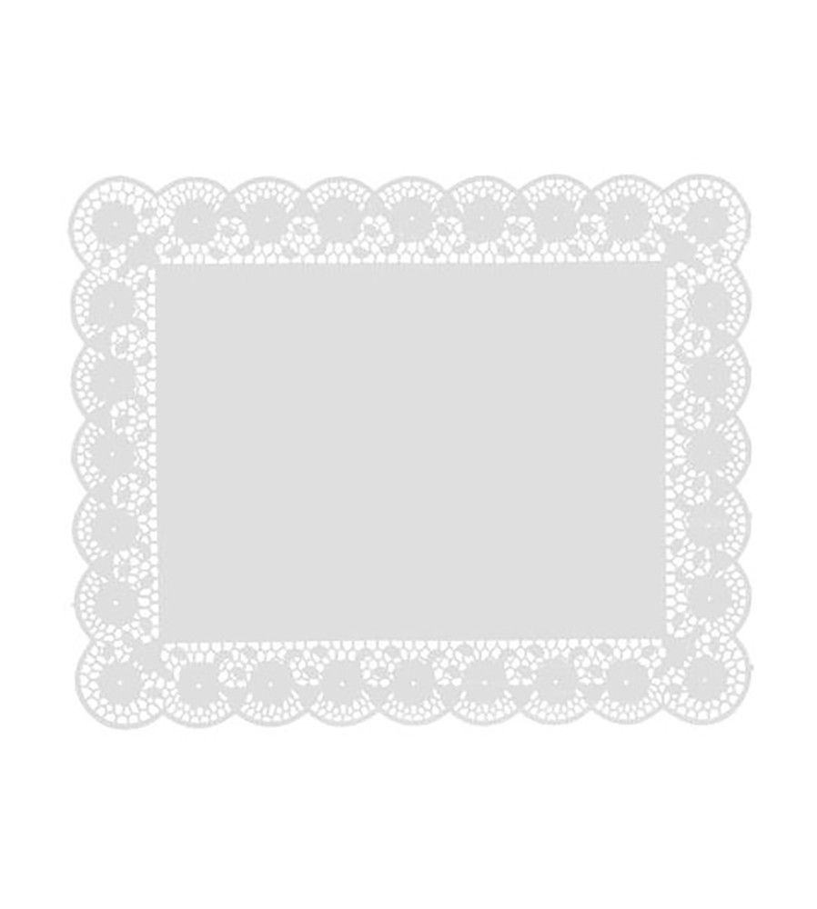 Dentelle blanche jetable rectangulaire