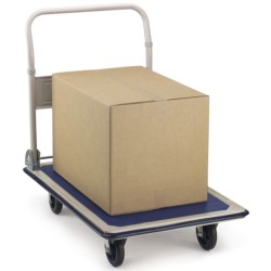 Chariot métal dossier rabattable - Capacité 300 kg - Labo plus