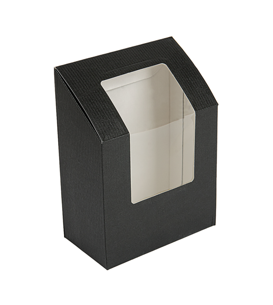 BOÎTE WRAP NOIR OU NATUREL AVEC FENÊTRE -Labo plus BOÎTE WRAP NOIR OU NATUREL AVEC FENÊTRE -Labo plus