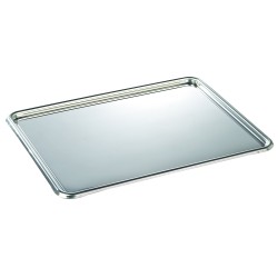 PLATEAU SERVICE INOX DE 31 X 24 cm-Labo plus