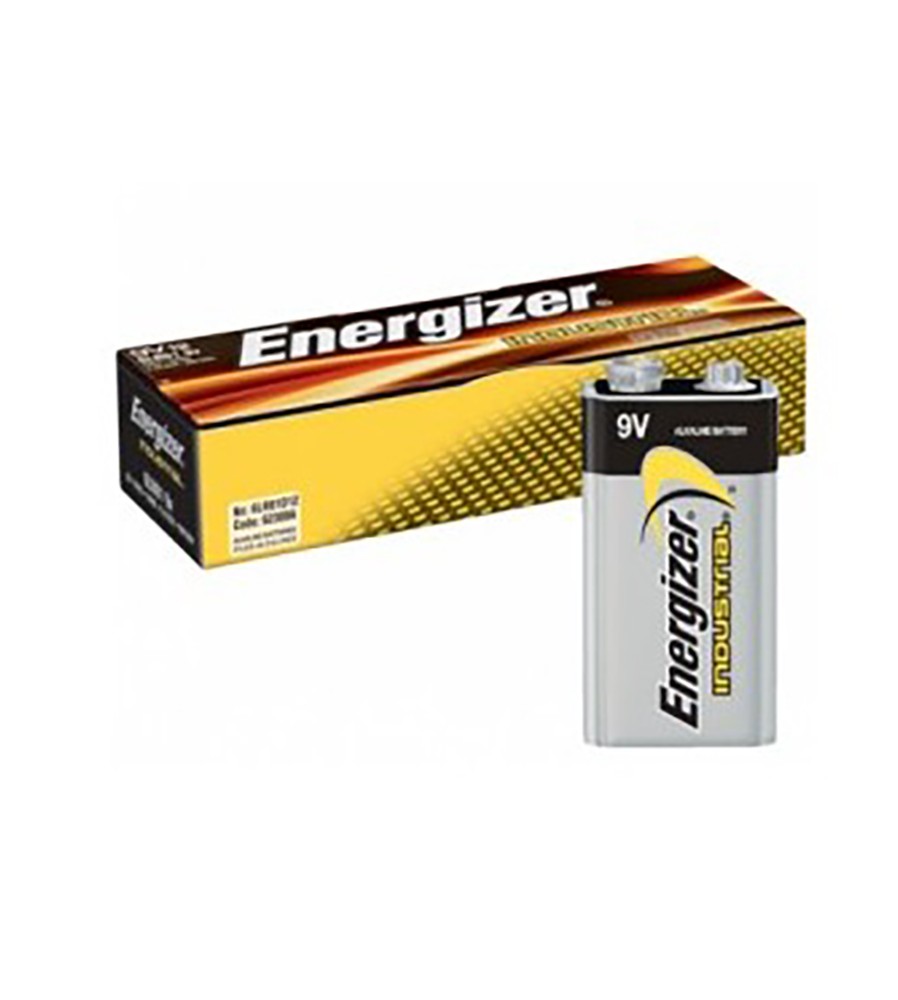 Boite de 12 piles 9V Energizer industrial EN522 - Piles et Batteries -Labo plus Boite de 12 piles 9V Energizer industrial EN522 - Piles et Batteries -Labo plus
