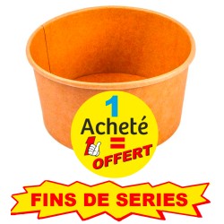 PROMOTION POT BODEGA CARTON KRAFT 250 ML AVEC COUVERCLE